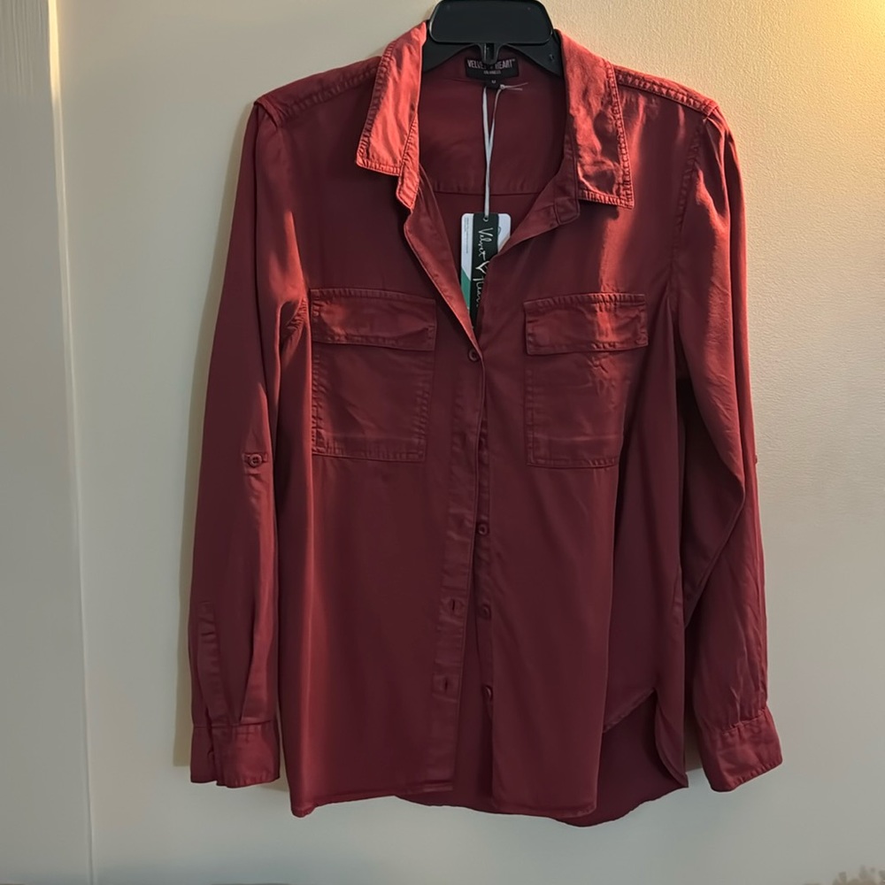 Maple button down blouse